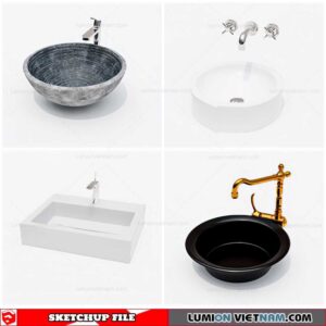 Washbasin - Sketchup Models By Cuong Covua