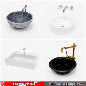 Washbasin - Sketchup Models By Cuong Covua