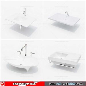 Washbasin - Sketchup Models By Cuong Covua