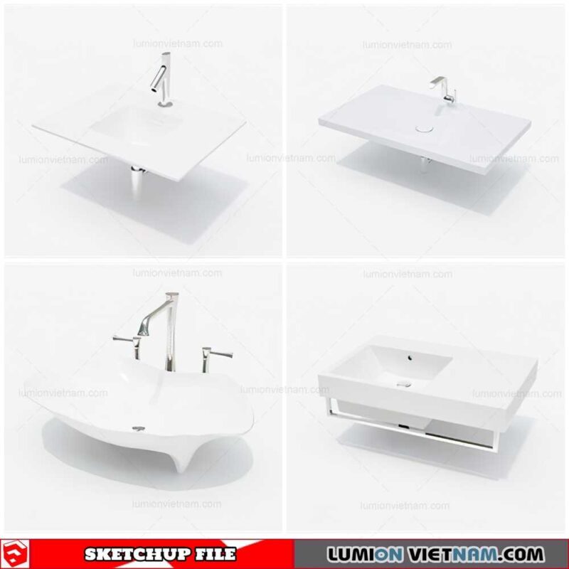 Washbasin - Sketchup Models By Cuong Covua