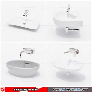 Washbasin - Sketchup Models By Cuong Covua