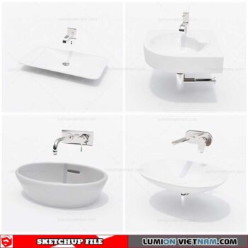 Washbasin - Sketchup Models By Cuong Covua