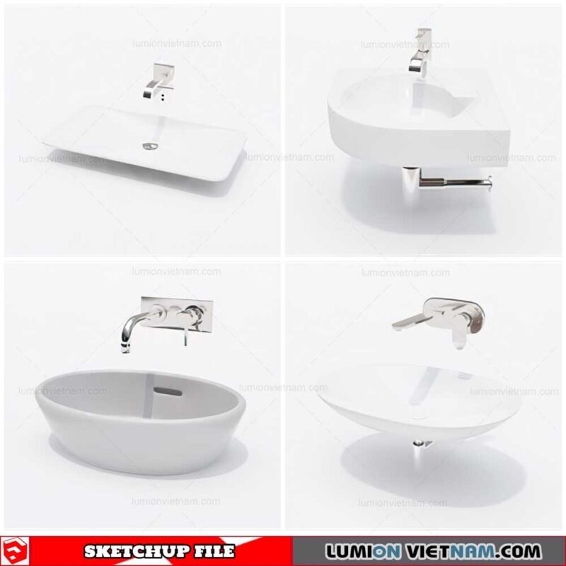 Washbasin - Sketchup Models By Cuong Covua