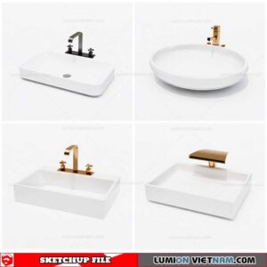 Washbasin - Sketchup Models By Cuong Covua