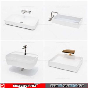 Washbasin - Sketchup Models By Cuong Covua