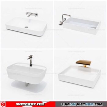 Washbasin - Sketchup Models By Cuong Covua