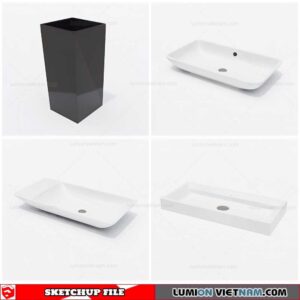 Washbasin - Sketchup Models By Cuong Covua