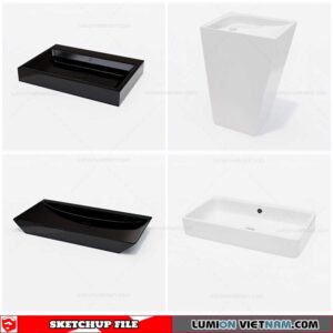 Washbasin - Sketchup Models By Cuong Covua