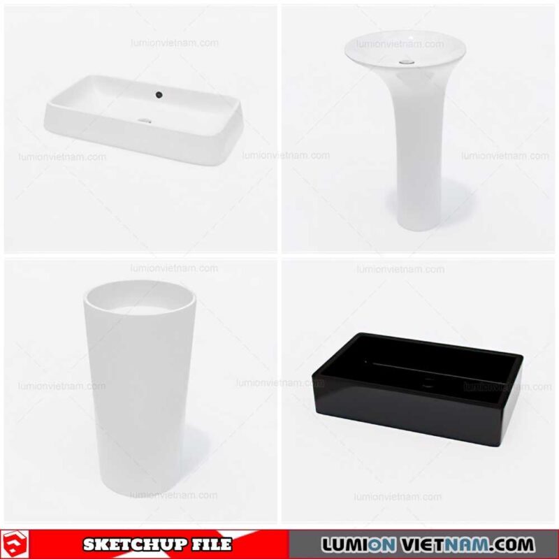 Washbasin - Sketchup Models By Cuong Covua