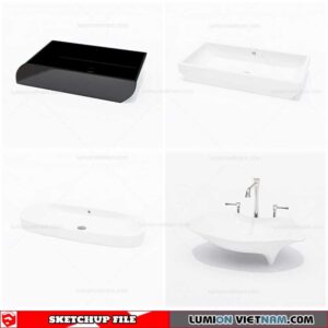 Washbasin - Sketchup Models By Cuong Covua