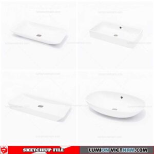 Washbasin - Sketchup Models By Cuong Covua
