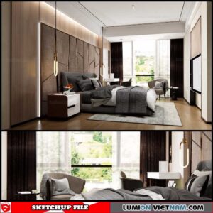Bedroom - Sketchup Interior Scene By Dinh Thanh