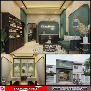 Spa - Sketchup Interior Scene By Phu nguyen