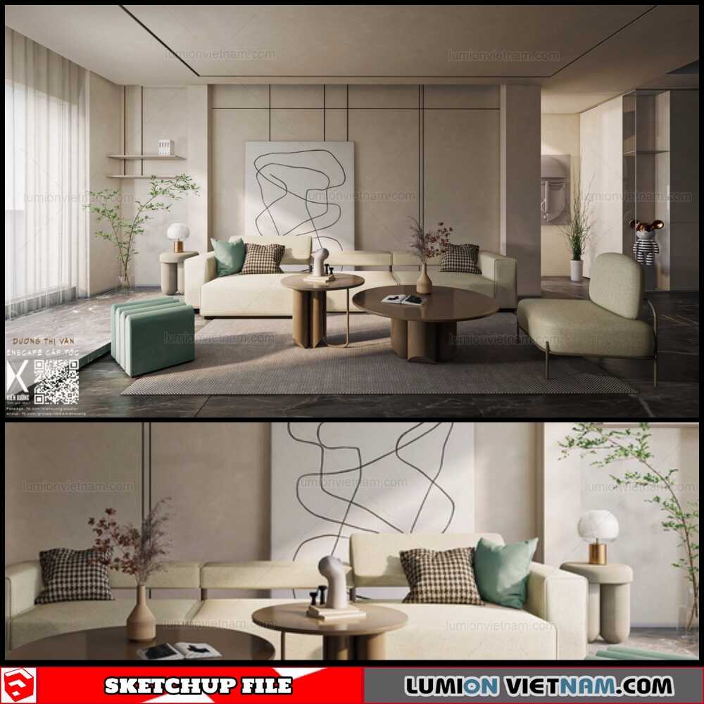 4891-Interior-Livingroom-Scene-Sketchup-Model-By-Kien-Xuong