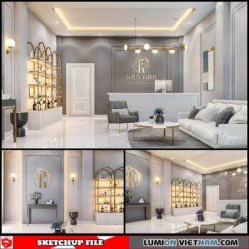 Spa - Sketchup Interior Scene By Phu Nguyen