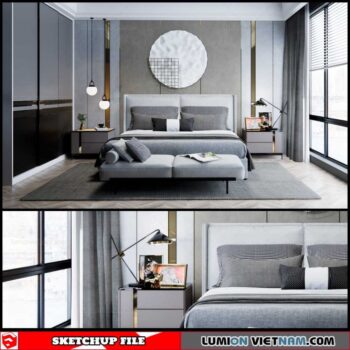 Bedroom - Sketchup Interior Scene By Dinh Thanh