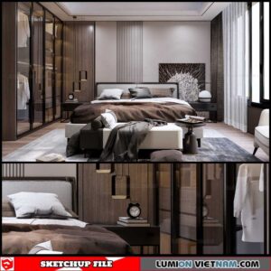 Bedroom - Sketchup Interior Scene By Pham Tuan Hai