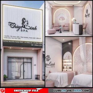 Spa - Sketchup Interior Scene By Phu Nguyen