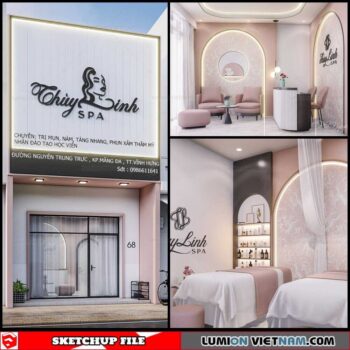 Spa - Sketchup Interior Scene By Phu Nguyen