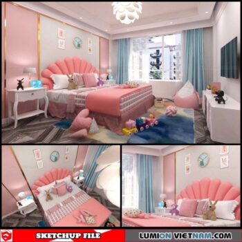 Children room - Sketchup Interior Scene By Van Huan