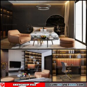 Bedroom - Sketchup Interior Scene By Vu Van Luong