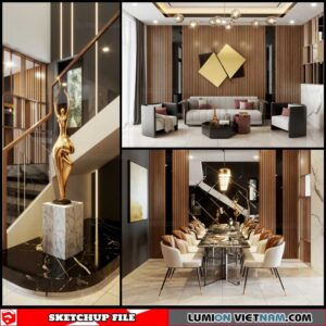 Apartment - Sketchup Interior Scene By Huy Dang