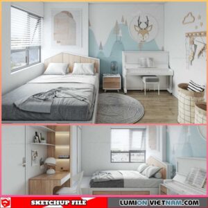 Children room - Sketchup Interior Scene