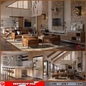 Apartment - Sketchup Interior Scene By Pun Huu