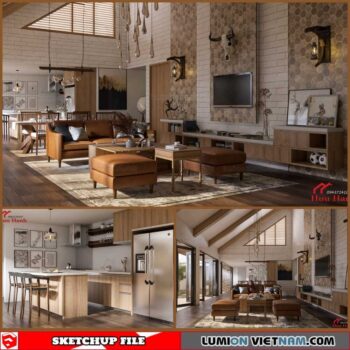 Apartment - Sketchup Interior Scene By Pun Huu