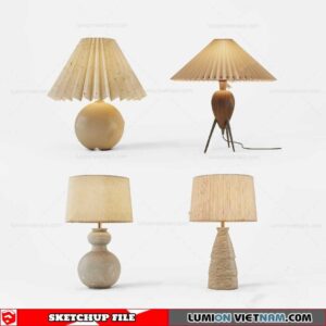 Table lamp - Sketchup Models By Cuong Covua