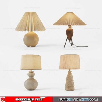 Table lamp - Sketchup Models By Cuong Covua