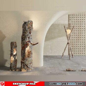 Floor Lamp - Sketchup Models By Cuong Covua