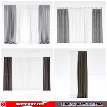 Curtains - Sketchup Models By Cuong Covua