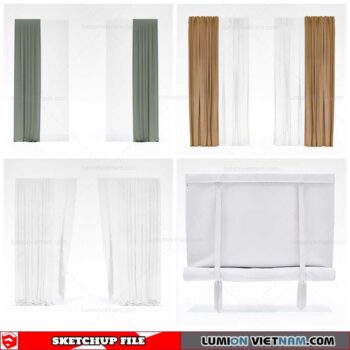 Curtains - Sketchup Models By Cuong Covua