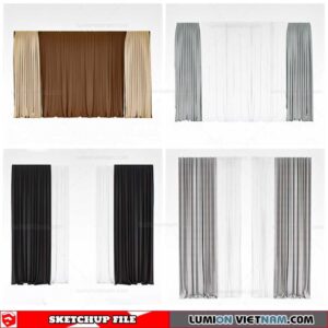 Curtains - Sketchup Models By Cuong Covua