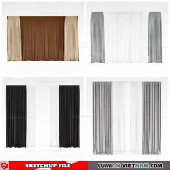 Curtains - Sketchup Models By Cuong Covua
