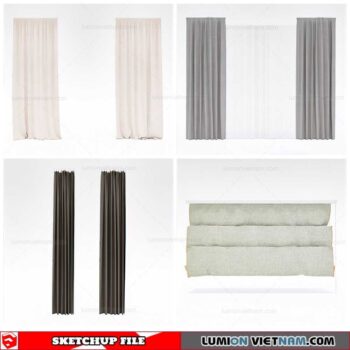 Curtains - Sketchup Models By Cuong Covua