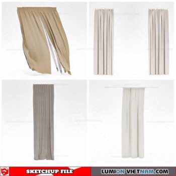 Curtains - Sketchup Models By Cuong Covua