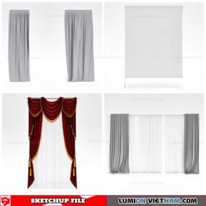 Curtains - Sketchup Models By Cuong Covua