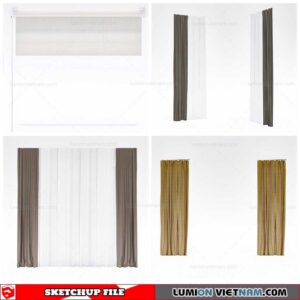 Curtains - Sketchup Models By Cuong Covua