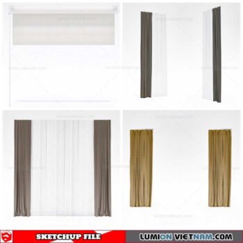 Curtains - Sketchup Models By Cuong Covua