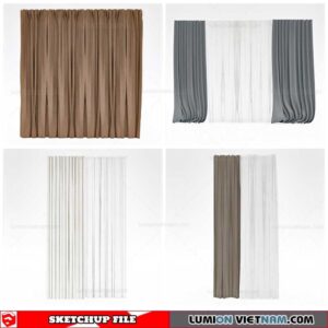 Curtains - Sketchup Models By Cuong Covua