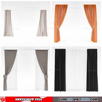 Curtains - Sketchup Models By Cuong Covua