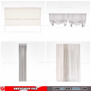Curtains - Sketchup Models By Cuong Covua