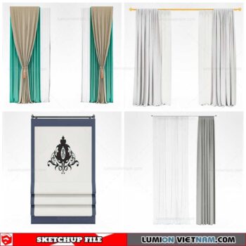 Curtains - Sketchup Models By Cuong Covua