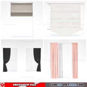 Curtains - Sketchup Models By Cuong Covua