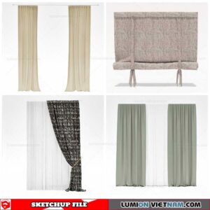 Curtains - Sketchup Models By Cuong Covua