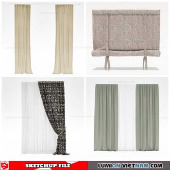 Curtains - Sketchup Models By Cuong Covua