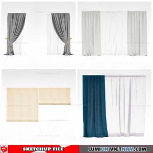 Curtains - Sketchup Models By Cuong Covua