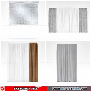 Curtains - Sketchup Models By Cuong Covua